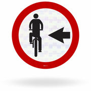 Placa Ciclista, Transite à Esquerda (R-35a)