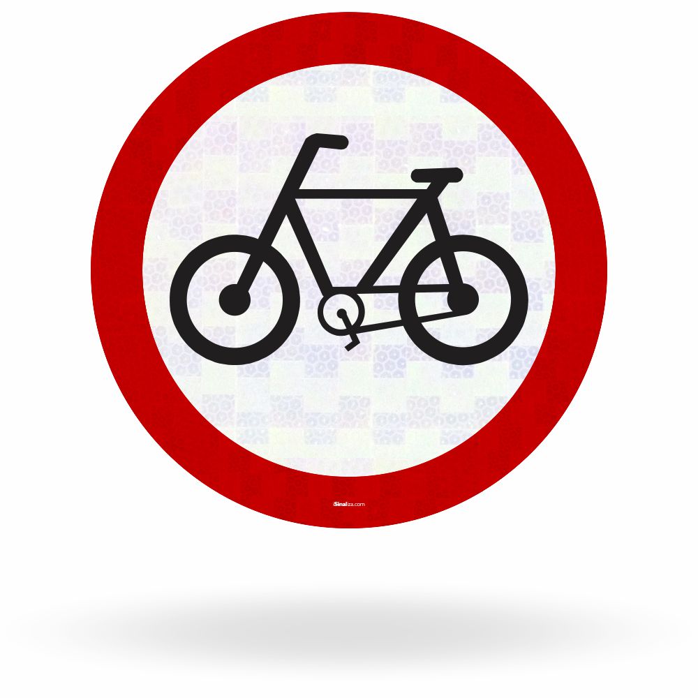 Placa Circulação Exclusiva de Bicicletas (R-34)