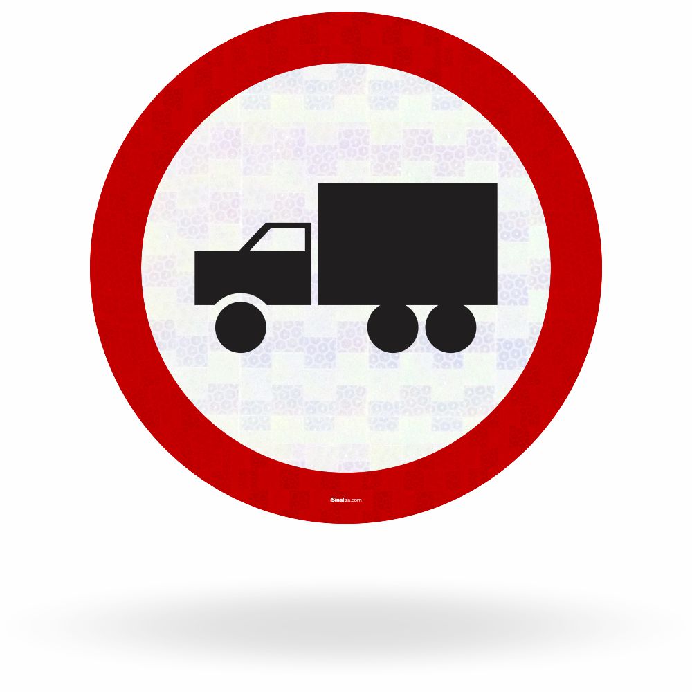 Placa Circulação Exclusiva de Caminhão (R-39)