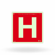 Placa "Hidrante" Fotoluminescente E9 com ColorAdd
