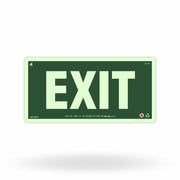 Placa Rota de Fuga "Exit" Fotoluminescente S12-I com ColorAdd