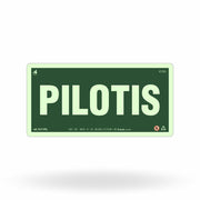 Placa "Pilotis" Fotoluminescente S17-PIL com ColorAdd
