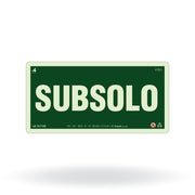 Placa de Andar "Subsolo" Fotoluminescente S17-SS com ColorAdd
