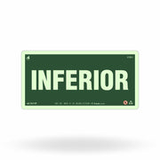 Placa de Andar "Inferior" Fotoluminescente S17-IF com ColorAdd