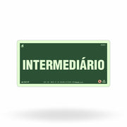 Placa "Intermediário" Fotoluminescente S17-IT com ColorAdd