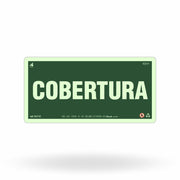 Placa "Cobertura" Fotoluminescente S17-C com ColorAdd