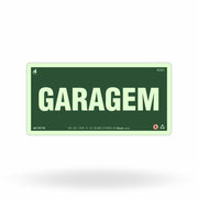 Placa "Garagem" Fotoluminescente S17-G com ColorAdd