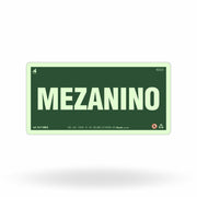 Placa "Mezanino" Fotoluminescente S17-MEZ com ColorAdd