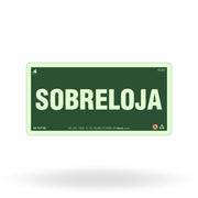 Placa "Sobreloja" Fotoluminescente S17-SL com ColorAdd