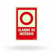 Placa "Alarme de Incêndio" E2 com ColorAdd