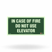 Placa "In Case of Fire Do Not Use Elevator" S29-I com ColorAdd