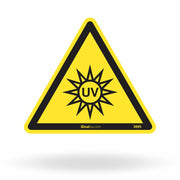 Etiqueta de Segurança "Risco de Iluminação UV" - (Embalagem com 10 unidades)