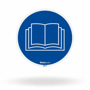 Etiqueta de Segurança "Obrigatório a Leitura do Manual do Operador" - (Embalagem com 10 unidades)