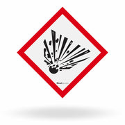 Etiqueta de Segurança GHS "Explosivo" - (Embalagem com 10 unidades)