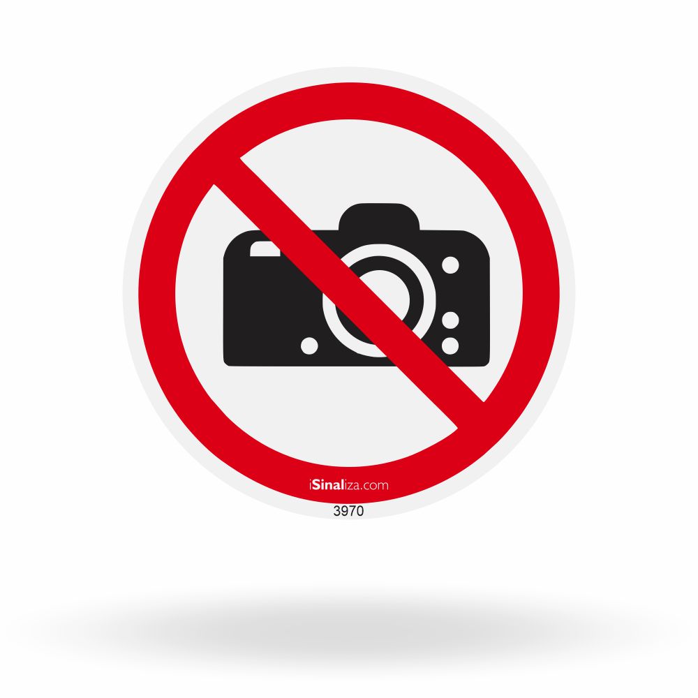 Etiqueta de Segurança "Proibido Fotografar" - (Embalagem com 10 unidades)