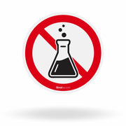 Etiqueta de Segurança "Proibido Uso de Produtos Químicos" - (Embalagem com 10 unidades)
