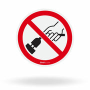 Etiqueta de Segurança "Não Retirar o Plug" - (Embalagem com 10 unidades)