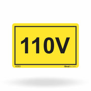 Etiqueta de Segurança "110V" - (Embalagem com 10 unidades)