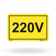 Etiqueta de Segurança "220V" - (Embalagem com 10 unidades)