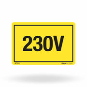 Etiqueta de Segurança "230V" - (Embalagem com 10 unidades)