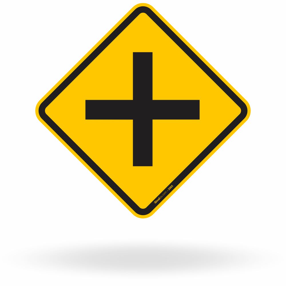 Placa Cruzamento de Vias (A-6)