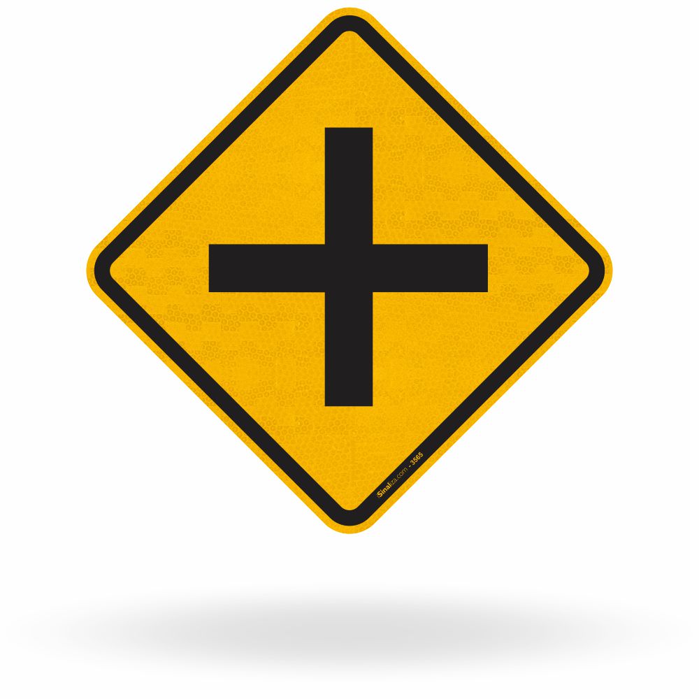 Placa Cruzamento de Vias (A-6)