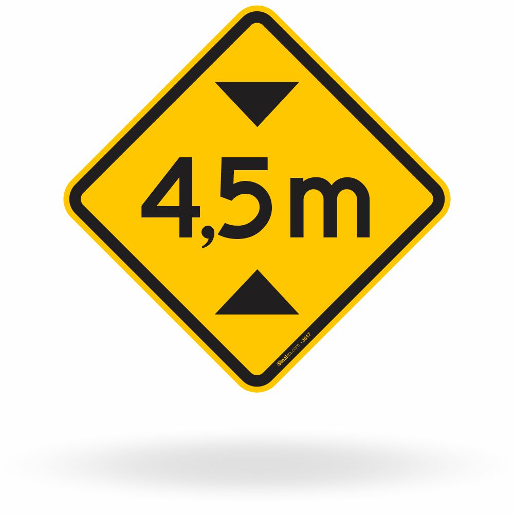 Placa Altura Limitada 4,5 m (A-37)