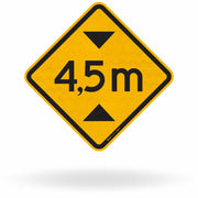 Placa Altura Limitada 4,5 m (A-37)