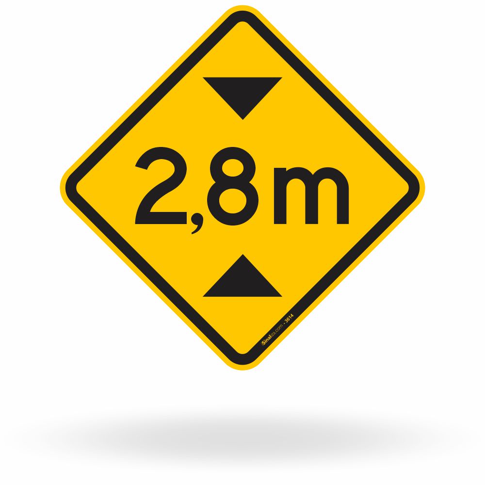 Placa Altura Limitada 2,8 m (A-37)