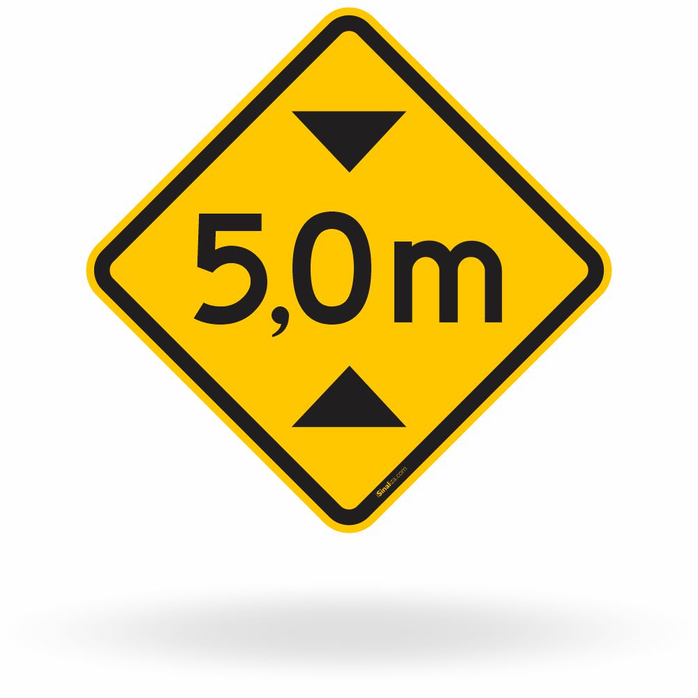 Placa Altura Limitada 5,0 m (A-37)
