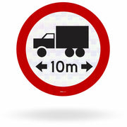 Placa Comprimento Máximo Permitido 10 Metros (R-18)