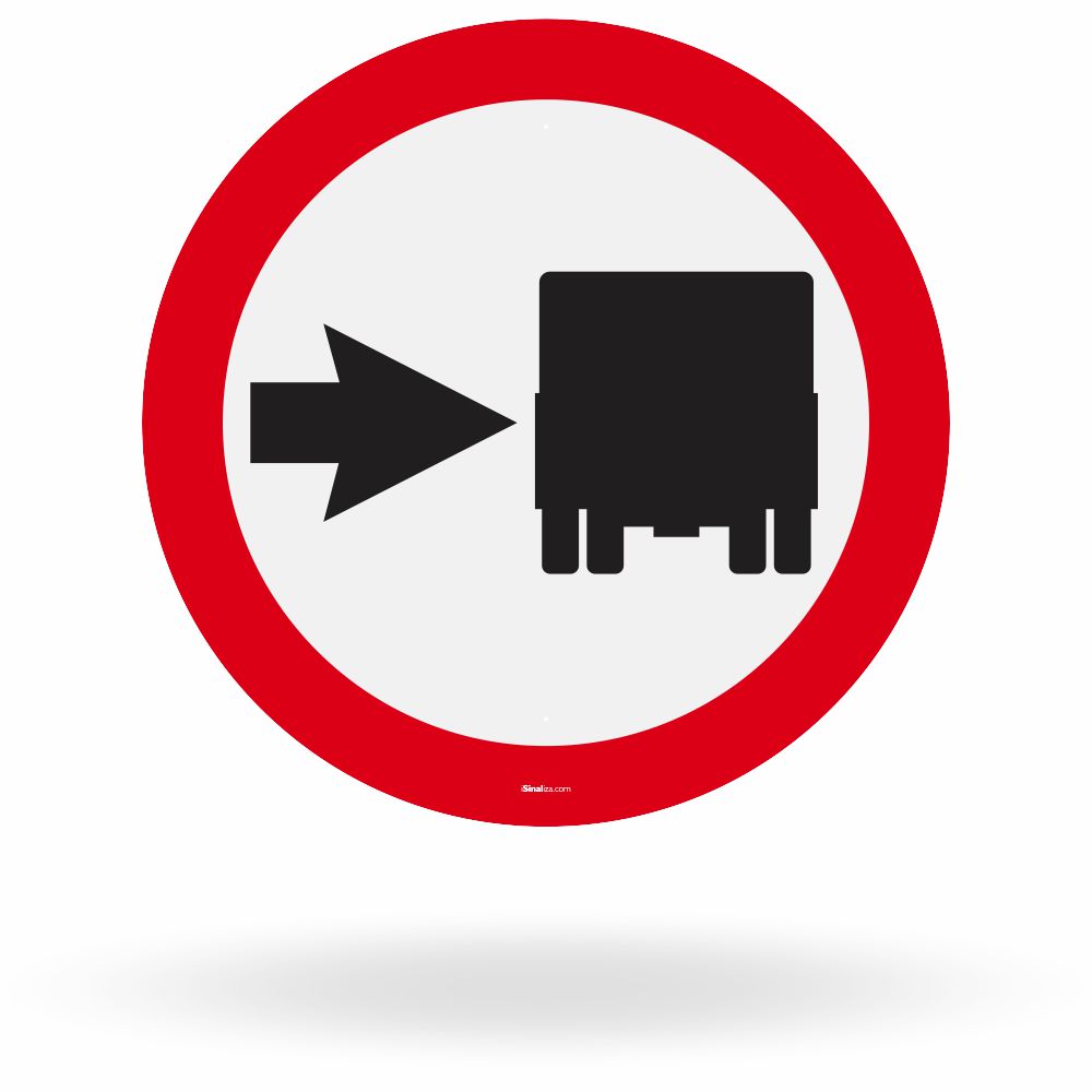 Placa Ônibus, Caminhões e Veículos de Grande Porte, Mantenham-se à Direita (R-27)