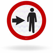 Placa Pedestre Ande Pela Direita (R-31)
