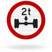 Placa Peso Máximo Permitido por Eixo 2t (R-17)