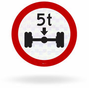 Placa Peso Máximo Permitido por Eixo 5t (R-17)