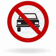 Placa Proibido Trânsito de Veículos Automotores (R-10)