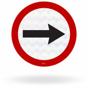Placa Sentido de Circulação da Via ou Pista (R-24a)