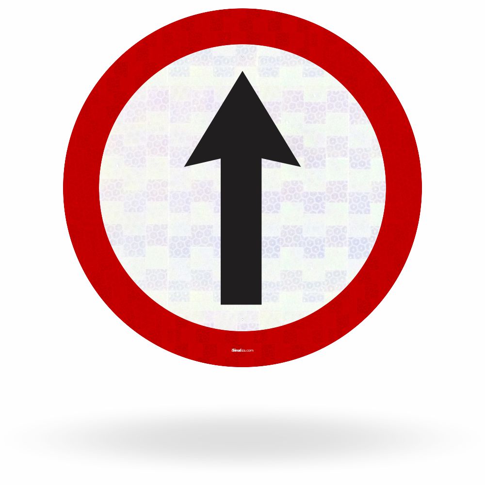 Placa Siga em Frente (R-26)