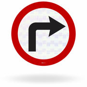 Placa Vire à Direita (R-25b)