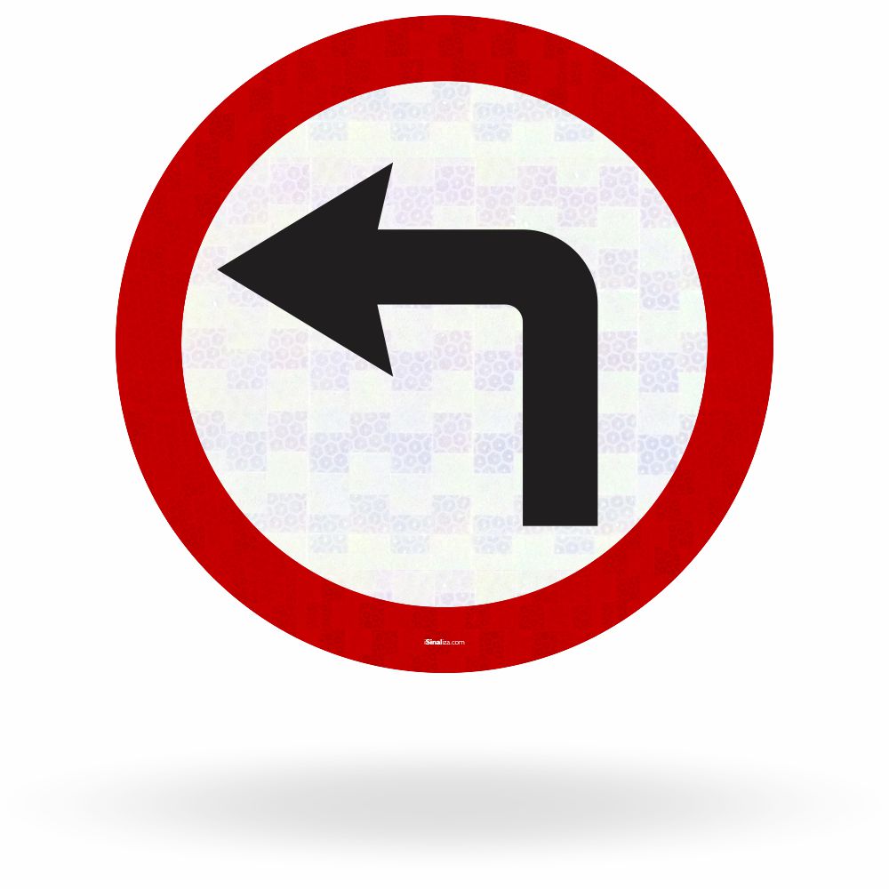 Placa Vire à Esquerda (R-25a)