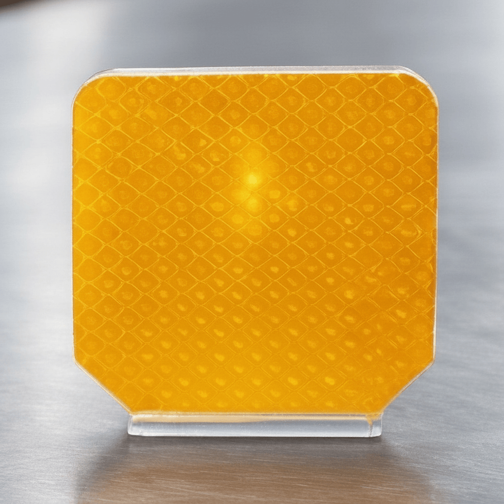 Delineador Sinalizador Refletivo para Defensa Metálica - Policarbonato 2mm