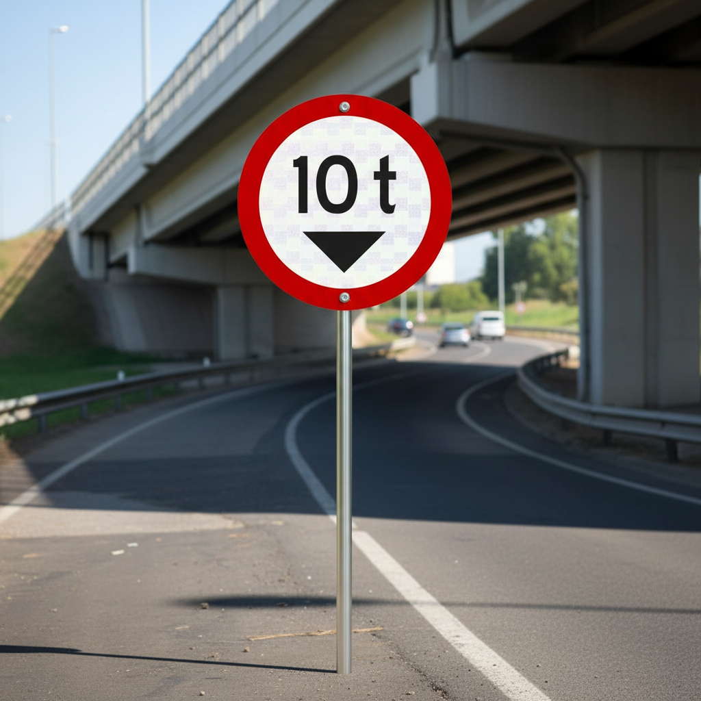 Placa Peso Bruto Total Máximo Permitido 10 Toneladas (R-14)