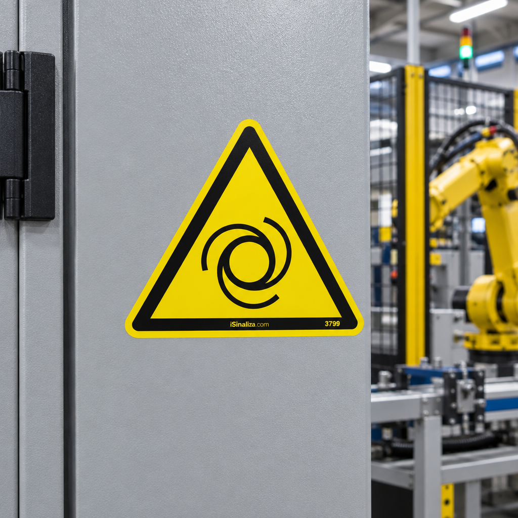 Etiqueta de Segurança "Inicialização Automática" - (Embalagem com 10 unidades)