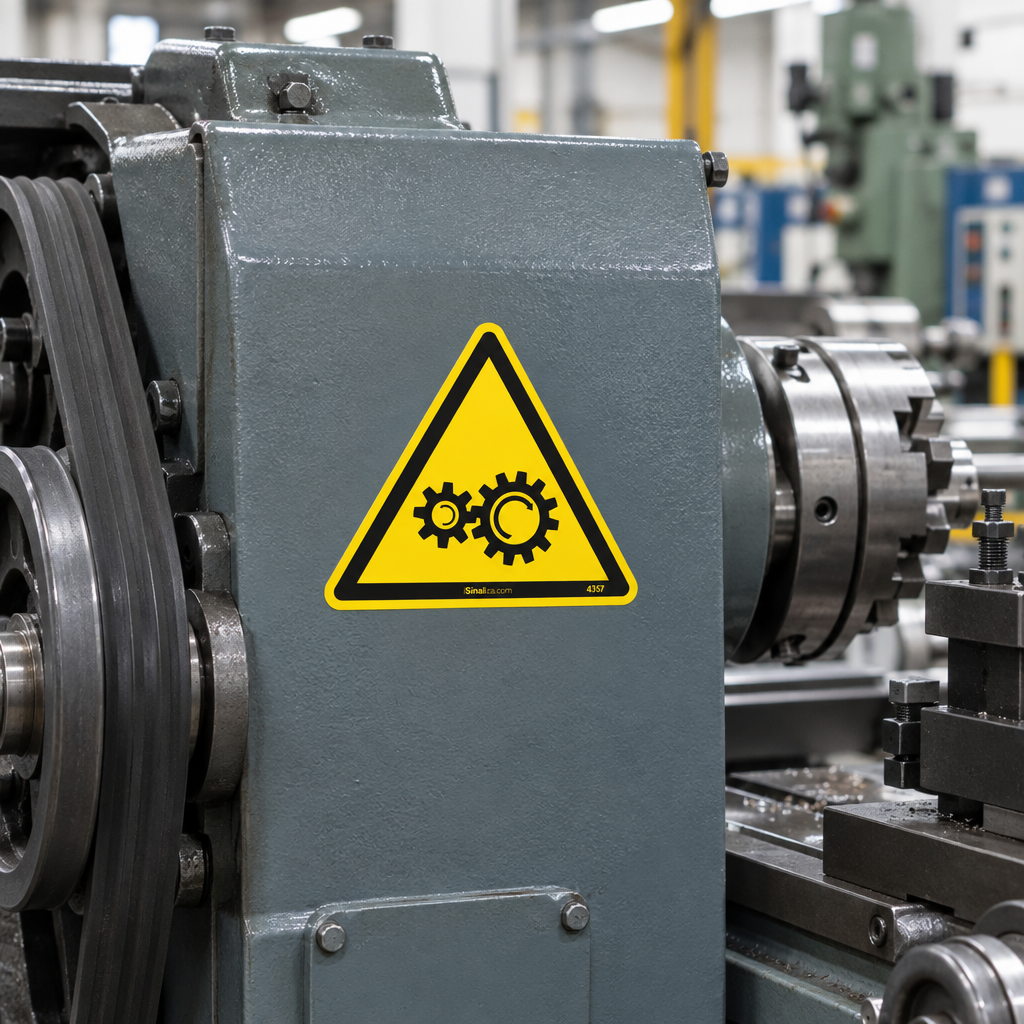 Etiqueta de Segurança "Equipamento com Alta Rotação" - (Embalagem com 10 unidades)