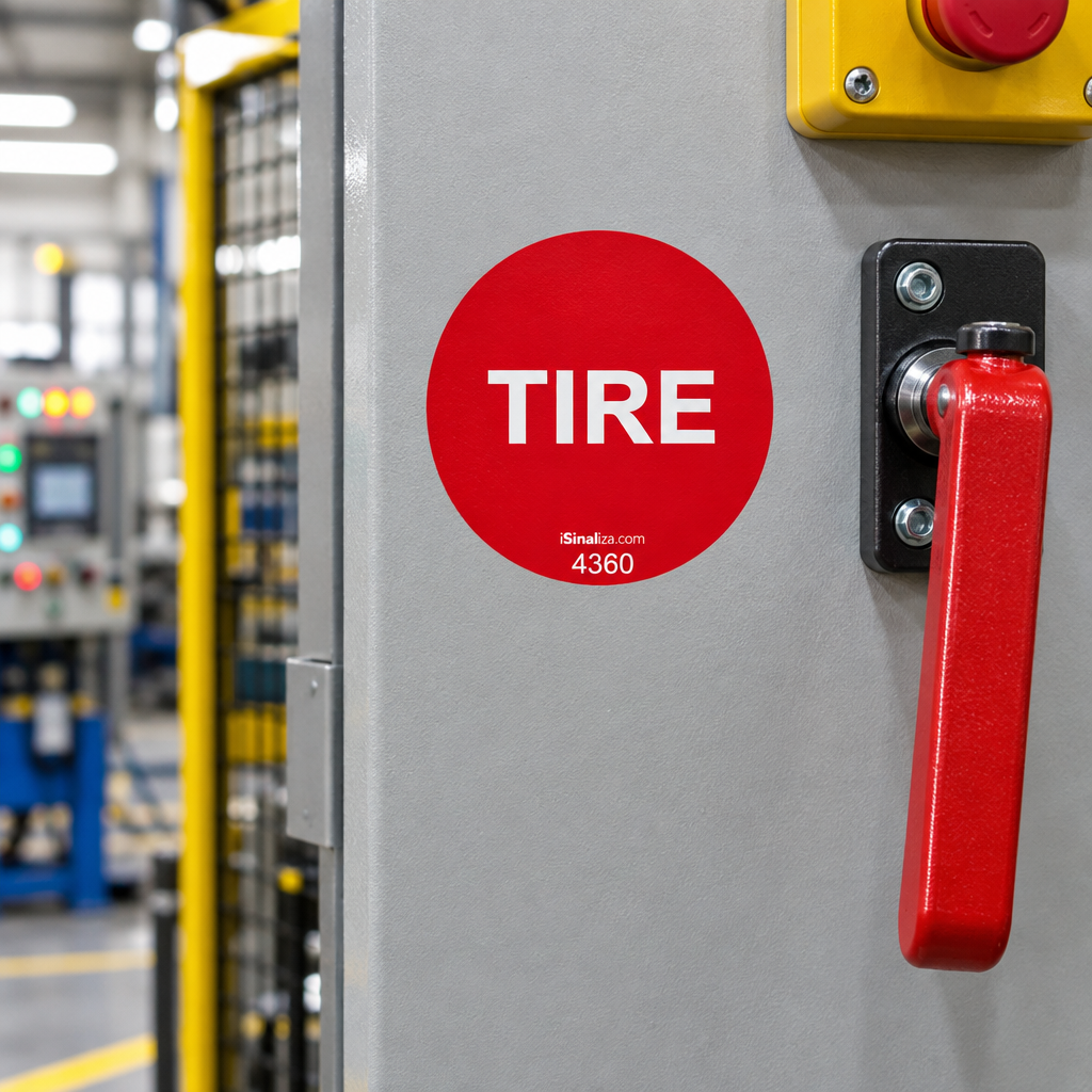 Etiqueta de Segurança "Tire" (Espanhol) - (Embalagem com 10 unidades)
