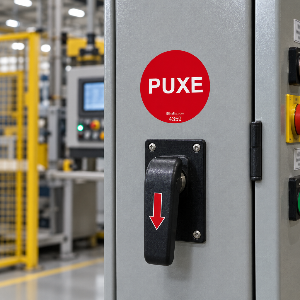 Etiqueta de Segurança "Puxe" - (Embalagem com 10 unidades)