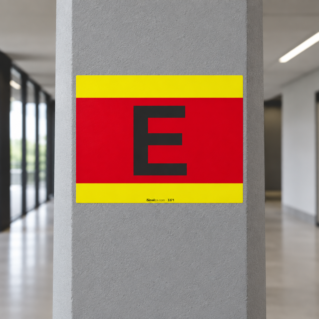 Placa de Sinalização - Extintor Para Coluna