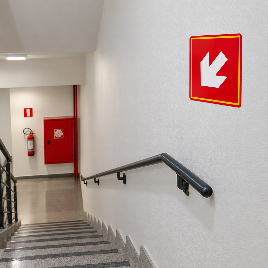 Placa de Sinalização Seta Diagonal à Esquerda E15