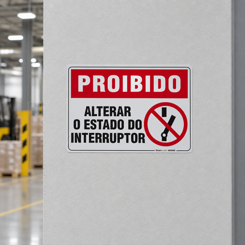 Placa Proibido - Alterar o Estado do Interruptor