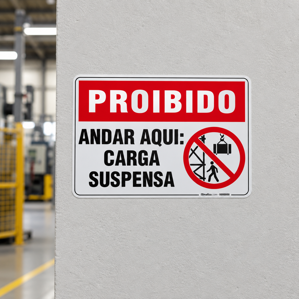 Placa Proibido - Andar Aqui